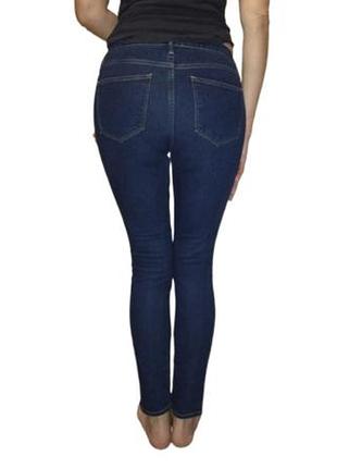 Джинсы женские базовые скинни h&m деми  165 см, 75a, s/m, 44-46 р, цвет синий
