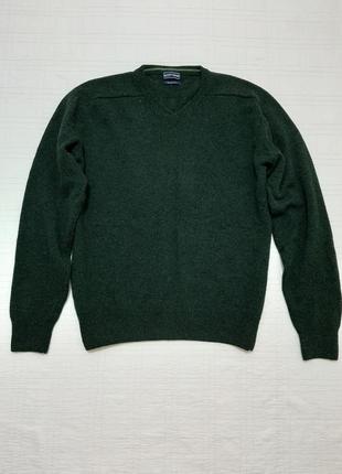 Шерстяной свитер, реглан, джемпер scott davis р. 46-48 (м) с v образным вырезом2 фото