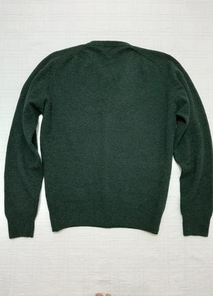 Вовняний светр, реглан, джемпер scott davis р. 46-48 (м) з v-подібним вирізом9 фото