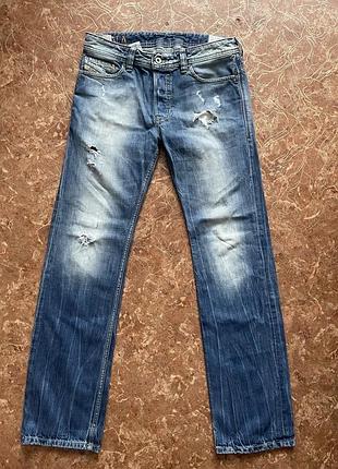 Оригінальні чоловічі джинси diesel safado — regular slim-straight 28/30