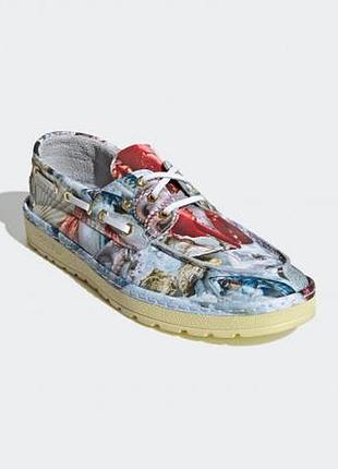 Шкіряні жіночі топсайдери мокасини  adidas saint florent 80`s seafood 38 розмір