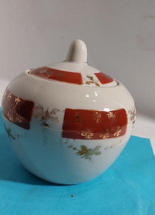 Сахарница,  старая, фарфор,  фарфоровая,  барановка,  баранівка,  ссср
