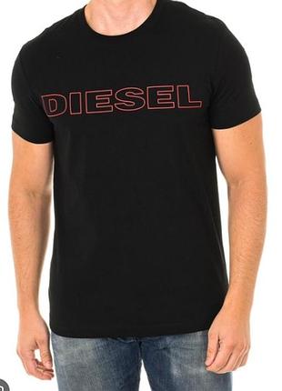Футболка diesel umlt-jake graphic t-shirt with a red chest logo