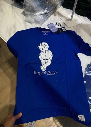 Футболка polo bear ralph lauren унісекс футболка з ведмедем/футболка унисекс с медведем