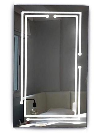 Зеркало с led-подсветкой прямоугольное unit, kharkiv (700*900)