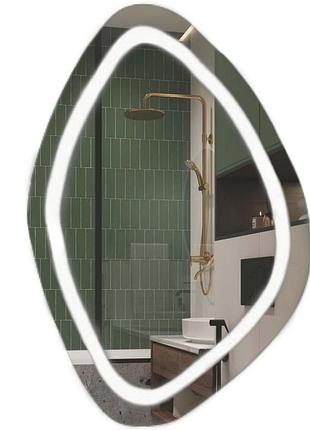Зеркало с led-подсветкой асимметричное 60*90 golden, kharkiv