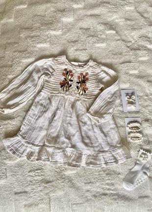 Муслінове плаття zara 92 розмір