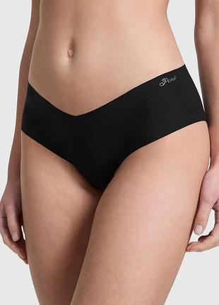 Бесшовные трусики хипхаггеры victoria's secret pink