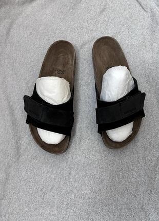 Birkenstock кожаные шлепанцы на липучке 39