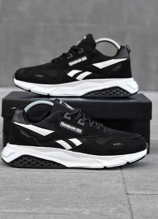 Кросівки reebok classic leather black and white