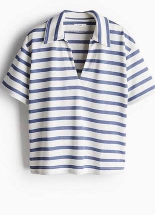 Трикотажна футболка поло h&m