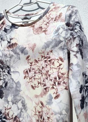 Весенний цветочный свитшот с абстракцией с принтом h&m 2