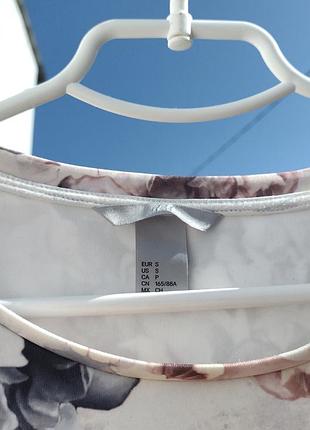 Весенний цветочный свитшот с абстракцией с принтом h&m 10