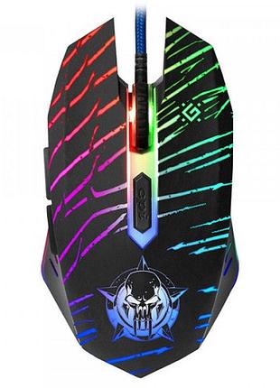 Мышка defender dark agent gm-590l игровая с ковриком 6кн до 12800dpi black