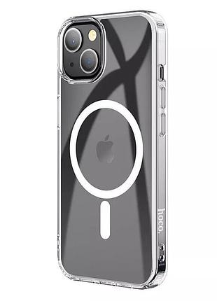 Чехол hoco для iphone 14 max magnetic series airbag anti-fall protective shell