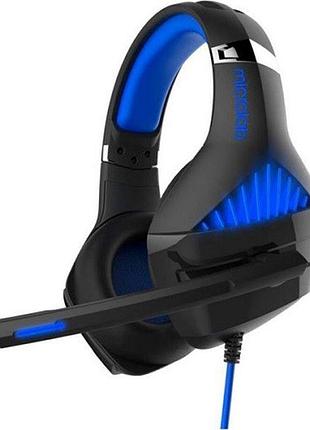 Наушники с микрофоном microlab g6 98дб 1.2м mini-jack black/blue