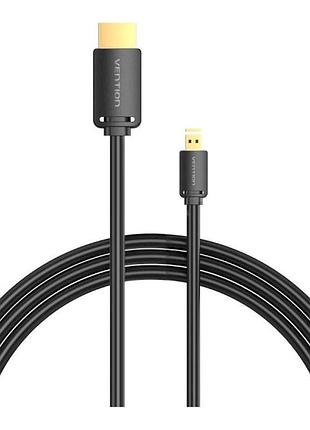 Кабель для передачи данных vention micro-hdmi – hdmi v2.0 m – m 1.5м черный (agibg)