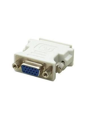 Перехідник value s0115 vga 15f/dvi m 12+5 білий
