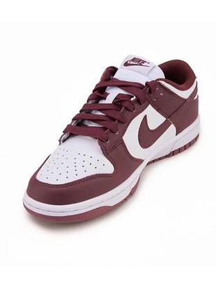 Nike dunk low white burgundy
