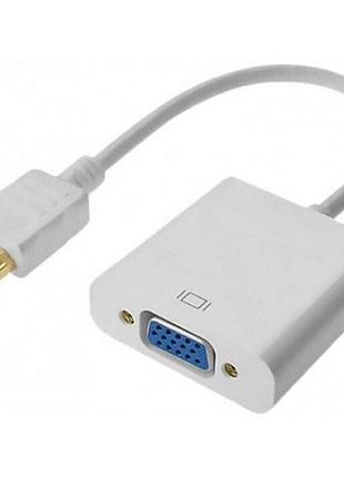 Переходник hdmi m-vga f value s0230 с аудио интерфейсом дополнительное питание micro usb белый rtl