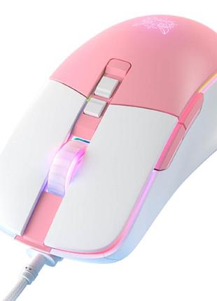Миша onikuma gaming cw916 inst-725f white-pink