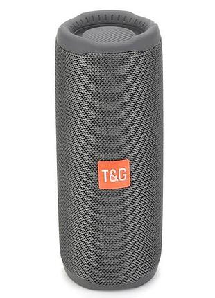 Портативная bluetooth колонка tg365 1200 mah с ремешком grey