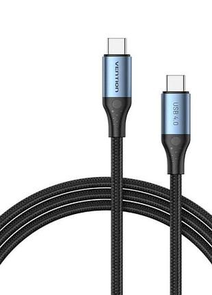 Кабель для передачи данных vention usb 4.0 type-c m-m 5a 1м черный (tavhf)
