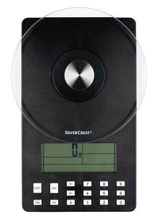 Вага кухонна аналітична silver crest snaw 1000 d2 black
