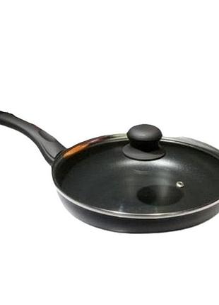 Сковорода tiross ts 1289p, 26 см, с крышкой и мраморным покрытием