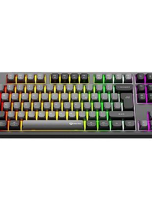 Клавіатура ігрова meetion mk14 bluetooth 5.0 2.4g usb-c з rgb-підсвічуванням акумулятор 4000 ма·год чорна (mk14b)