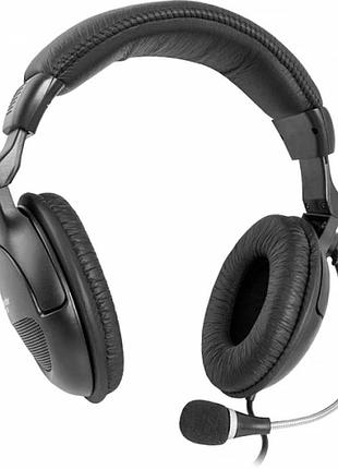 Наушники с микрофоном defender orpheus hn-898 2х3.5mm jack 105дб 3м 63898 black