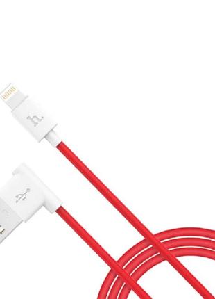 Кабель hoco lightning l shape 1.2m 2.1a upl1 red