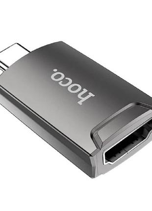 Переходник hoco type-c к hdmi easy flow ua19 4k black