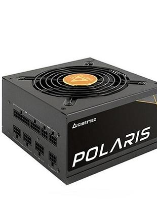 Блок питания chiefteс polaris pps-550fc 120mm 80 plus gold 550w cable management retail