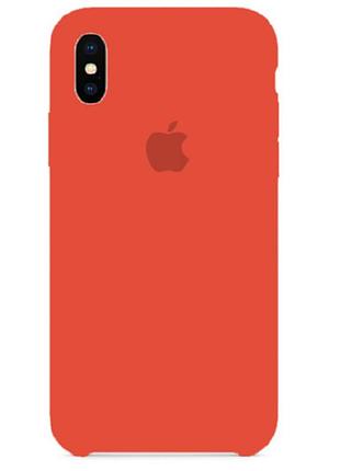 Чехол silicone case apple iphone x/xs new apricot матовый защитный
