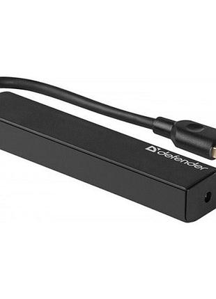 Usb-хаб defender 83204 quadro express usb3.0 4хusb black