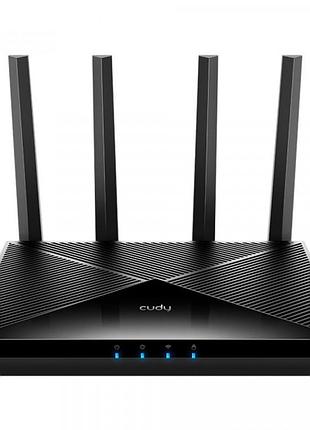 Маршрутизатор cudy wr6500 be6500 wifi 7 router 2.4 ггц 5 ггц gigabit 4xlan 6 антенн mu-mimo ofdma wpa3 беспроводной гигабитный