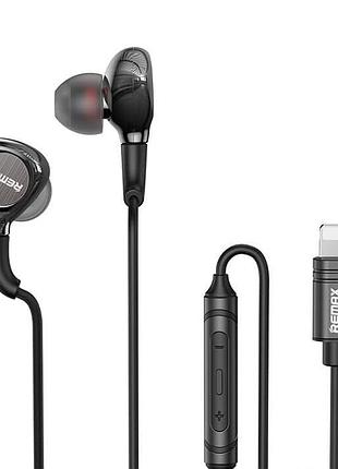 Навушники remax lightning metal wired earphone for music & call rm-655i | 1.2m |