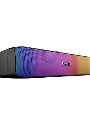 Колонки xtrike me sk-605 для пк та ноутбука з підсвіткою rgb, стереозвук, чорні