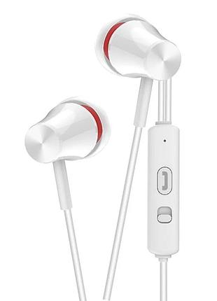 Наушники вакуумные golf m6 с микрофоном white
