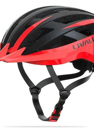 Розумний велошолом захисний livall mt1 neo m 54-58см 450 mah black/red