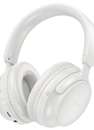 Наушники hoco w53 tone bluetooth 5.4 накладные с микрофоном белые