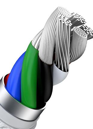 Кабель baseus type-c для lightning cafule series metal data cable | 2m, 20w, pd |(catljk-b02) white 5