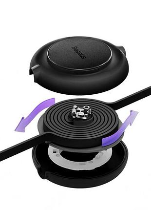 Кабель baseus free2draw retractable crystal fast charging datacable usb m+l+c 3.5a 1.1m cluster black 4