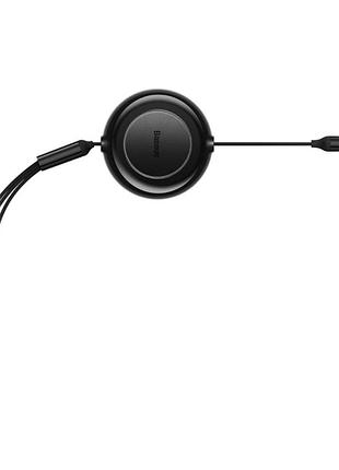 Кабель baseus free2draw retractable crystal fast charging datacable usb m+l+c 3.5a 1.1m cluster black 5