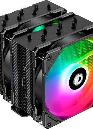 Кулер для процесора id-cooling se-207-xt argb 7 теплових трубок 280 вт з 2×120 мм вентиляторами black