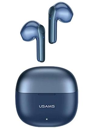 Наушники bluetooth usams tws earbuds xh09 bt5.1 35/300mah 5.5h blue