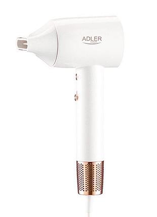 Фен для волос adler ad 2272 1800вт с дисплеем white