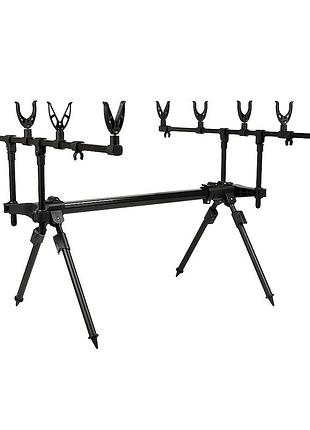 Подставка для удилищ sams fish sf24337-5 5 удочек регулируемая 76–120 см black