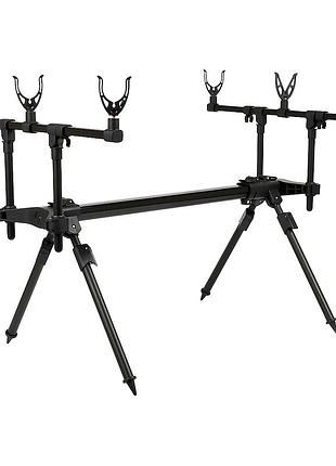 Подставка для удилищ sams fish profi carp 3 шт регулируемая 76–120 см черный